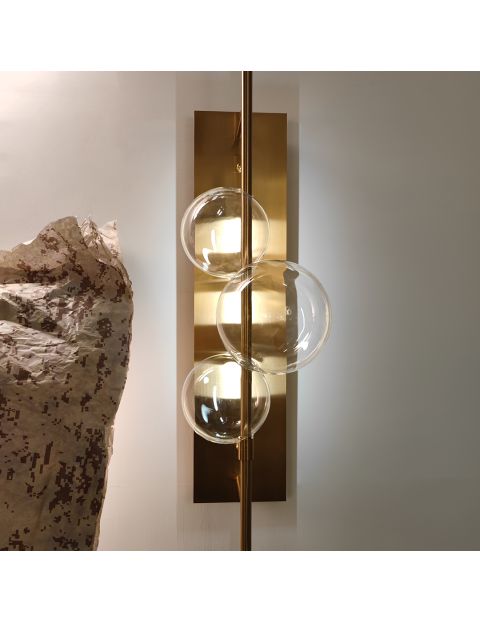 فاير فلاي مصباح حائط ذهبي