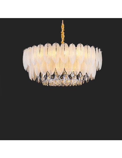 مصباح معلق - ذهبي (بدون لمبات)