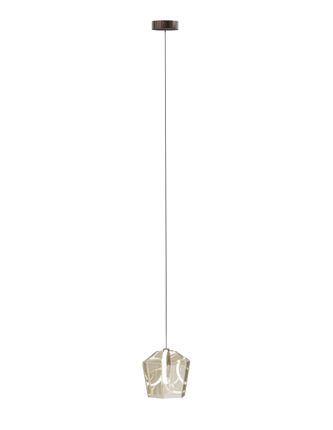 فايرفلاي مصباح معلق بقوة 6 واط زجاج ملون - بني