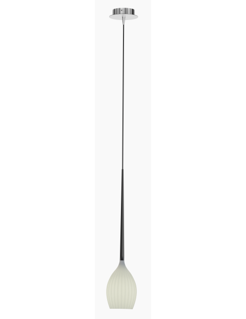 فايرفلاي مصباح معلق أي 14 بقوة 40 واط زجاج أبيض - أسود (اللمبة غير متضمنة)