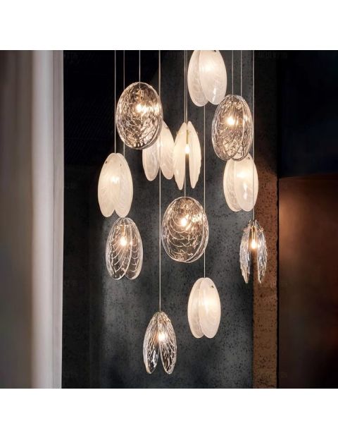 فاير فلاي مصباح معلق باثني عشر روؤس جي 4 - شفاف 