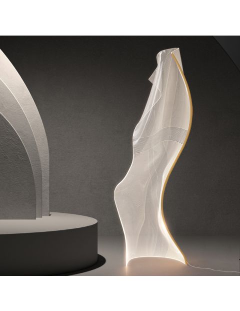 فاير فلاي مصباح أرضي LED بقوة 31 واط - ذهبي