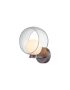 wall lamp G9/ 1*3W 18*14.5*21.5 clear + shiny WH