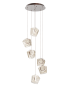 فايرفلاي مصباح معلق بقوة 6×6 واط زجاج ملون - بني