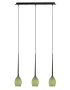 Firefly Pendant Lamp E14 3×40W Green Glass - Black (Bulb Not Included) 
