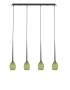 Firefly Pendant Lamp E14 4×40W Green Glass - Black (Bulb Not Included) 