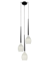 فايرفلاي مصباح معلق أي 14 بقوة 40 واط × 3 زجاج أبيض - كروم (اللمبة غير متضمنة)