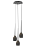 فايرفلاي مصباح معلق أي 14 بقوة 40 واط × 3 زجاج أسود - أسود (اللمبة غير متضمنة)