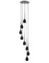 Firefly Pendant Lamp E14 8×40W Black Glass - Black Painting (Bulb Not Included) 