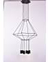 فاير فلاي مصباح معلق جي9 × 6 لمبات - أسود