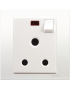 VIVACE - 15A 250V 1G SWITCHED SOCKET WITH NEON