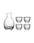 Firefly Parks Set Of 5 1 Jug/330ml, 4 Cup/50ml Clear