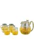  Firefly Lawrence Jug 600ML + 6 Cups 100ML Clear