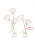 Firefly leaves decoraction iron crystal