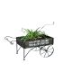 Firefly Decorative Flower and Plant Holder Trolley Black