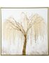 فايرفلاي لوحة الشجرة الذهبية مع إطار مقاس 100×100×3.5 سم