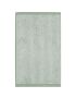 Marc O'Polo Timeless Tone Stripe Green Guest Towel - 30 x 50 cm