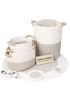 Firefly Brianna Storage Basket & Placemat Set Of 4 Baskets + 2 Placemats Gray/White